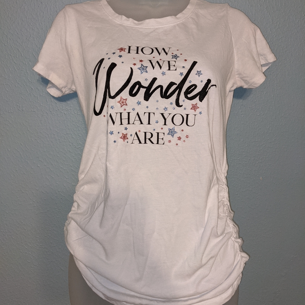 3/$20 X Small Motherhood Maternity Gender shirt